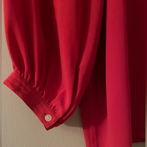 Loft Square Neck Red Blouse - Picture 4 of 5